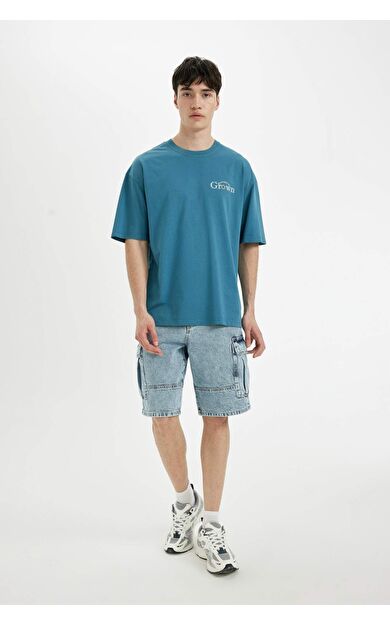 DeFactoFit Kargo Fit Jean Bermuda C2047AX24SMNM39