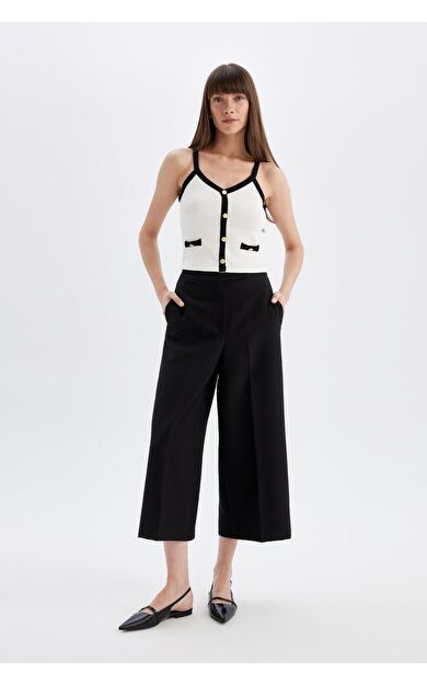 DeFacto Culotte Normal Bel Geniş Paça Pantolon