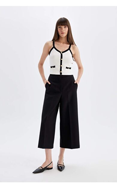DeFacto Culotte Normal Bel Geniş Paça Pantolon