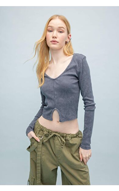 DeFacto DeFactoFit Coool Fitted Uzun Kollu Tişört C2095AX24SPAR191