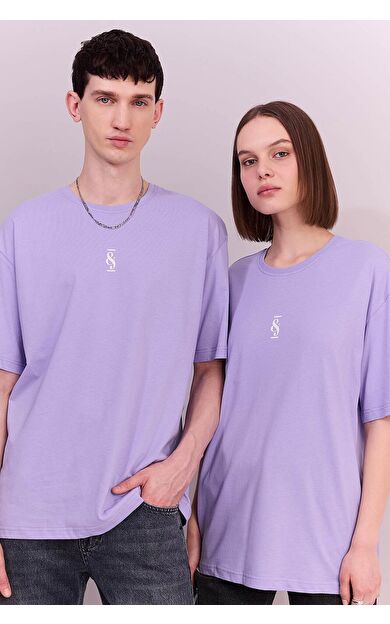 DeFacto Oversize Fit Bisiklet Yaka Baskılı Tişört C2134AX24SMPR479