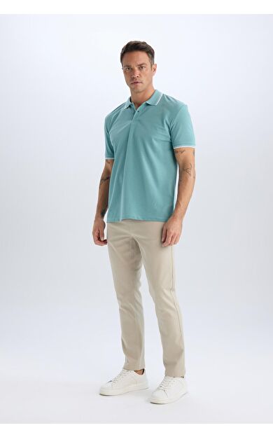 DeFacto Slim Fit Dar Kesim Dar Paça Chino Kanvas Pantolon C2401AX25SPBG191