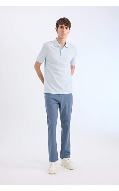 DeFacto Slim Fit Dar Kesim Dar Paça Chino Kanvas Pantolon C2401AX25SPIN87