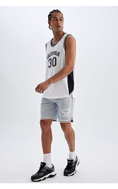 DeFactoFit Standart Fit Sporcu Kısa Paça Şort C2419AX24SMGR91