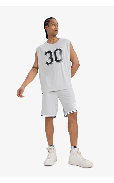 DeFacto DeFactoFit Hızlı Kuruyan Standart Fit Sporcu Kısa Paça Şort