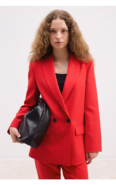 DeFacto Oversize Fit Ceket Yaka Blazer Ceket