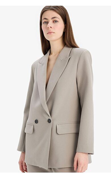 DeFacto Oversize Geniş Kalıp Cepli Blazer Ceket