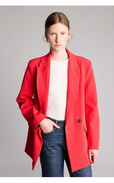 DeFacto Oversıze Ceket Yaka Astarlı Blazer Ceket