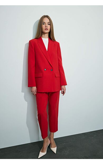 Carrot Fit  Fermuarlı Yüksek Bel Dar Paça Crop Pantolon