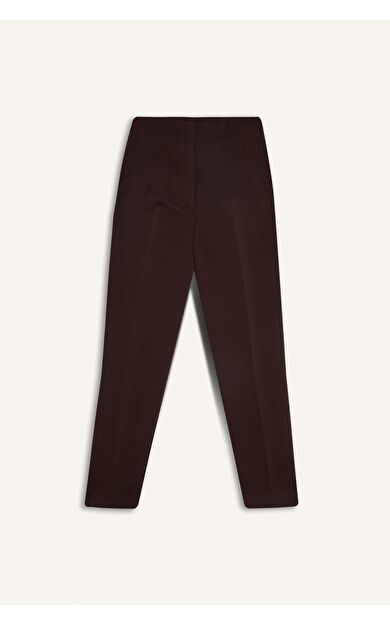 Carrot Fıt Fermuarlı Yüksek Bel Dar Paça Crop Pantolon