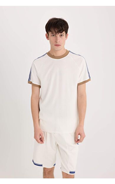 DeFacto Regular Fit Bisiklet Yaka Kısa Kollu Pike Tişört C2563AX25SPER105