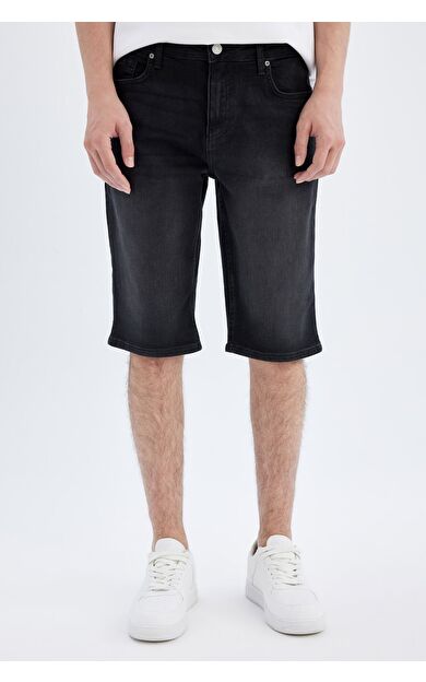DeFacto Regular Fit Jean Bermuda