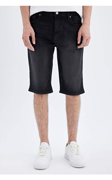 DeFacto Regular Fit Jean Bermuda