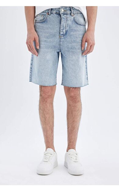 DeFacto Loose Fit Jean Bermuda
