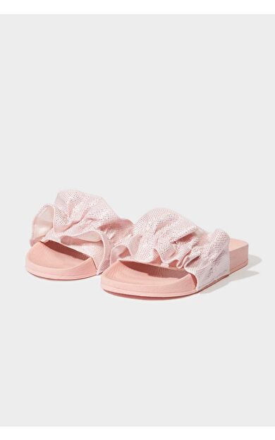 Kız Çocuk Düz Taban Tek Bantlı Terlik