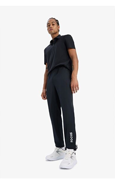 DeFacto DeFactoFit Slim Fit Dar Kesim Çift Cepli Dokuma Sporcu Jogger C2833AX25SMBK81
