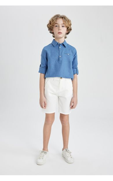 DeFacto Erkek Çocuk Regular Fit Gabardin Şort C2955A824SMWT32