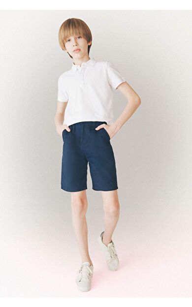 DeFacto Erkek Çocuk Cepli Basic Düz Gabardin Şort C2955A825SMNV135