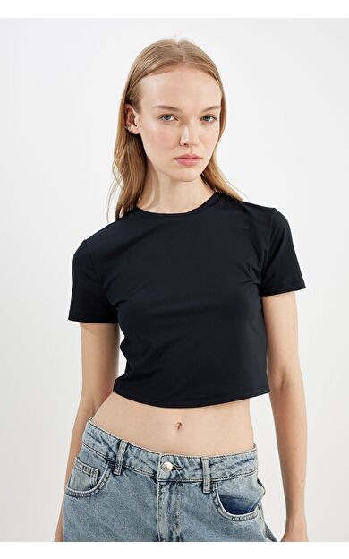 DeFacto DeFactoFit Coool Fitted Kısa Kollu Tişört C3106AX24SMBK81