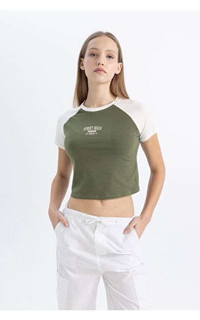 DeFacto DeFactoFit Coool Fitted Kısa Kollu Tişört C3115AX24SMKH210
