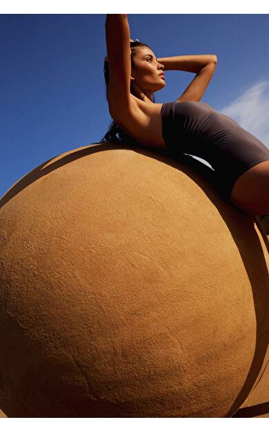 Ayje x DeFacto Tokalı Tek Omuzlu Mayo