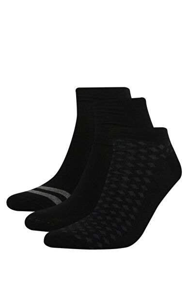 DeFacto Erkek Çizgili Dikişsiz 3'lü Bambu Bambu Çorap