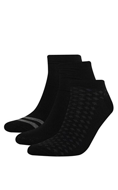 DeFacto Erkek Çizgili Dikişsiz 3'lü Bambu Bambu Çorap