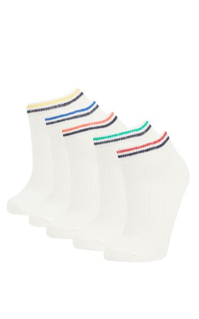 DeFacto Erkek Çocuk 5'li Pamuklu Patik Çorap C3641A8NSWT1