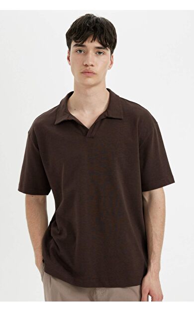 DeFactoFit Relax Fit Kısa Kollu Polo Tişört