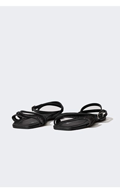 DeFactoFit Kadın Slip On Düz Taban Sandalet C3732AX24HSBK26