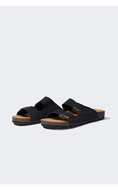 DeFacto Erkek Düz Taban Çift Bantlı Suni Deri Terlik C3754AX25HSBK23