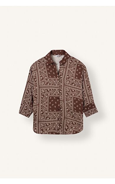 DeFacto Regular Fit Desenli Uzun Kollu Gömlek