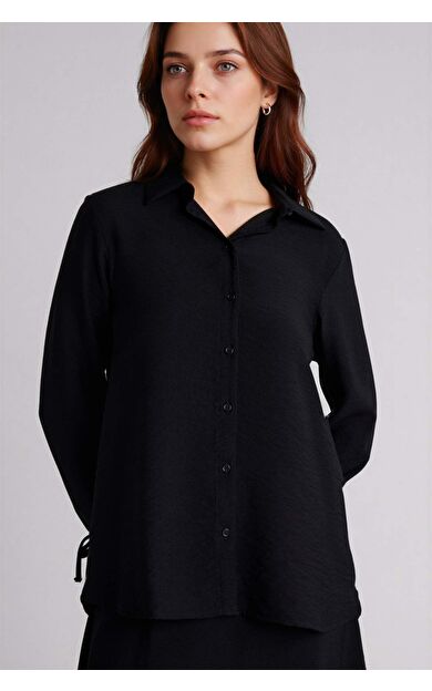 DeFacto Regular Fıt Gömlek Yaka Uzun Kollu Gömlek