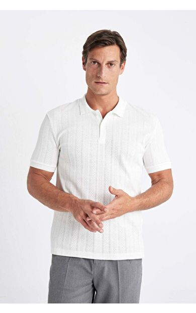 DeFactoFit Regular Fit Kısa Kollu Triko Polo Tişört C4140AX24SMER85