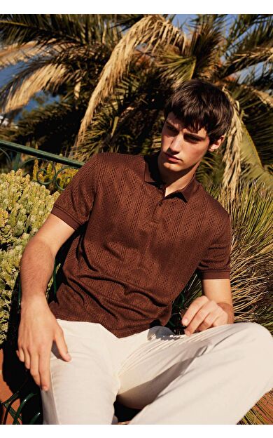 DeFacto Regular Fit Kısa Kollu Triko Polo Tişört C4140AX25SMBN271