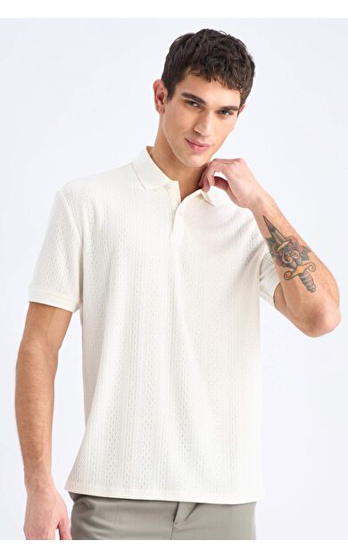 DeFacto Regular Fit Kısa Kollu Triko Polo Tişört C4140AX25SMER85