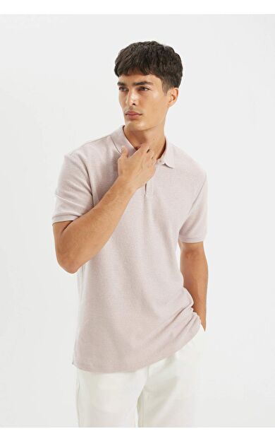 Regular Fit Polo Yaka Krep Polo Tişört