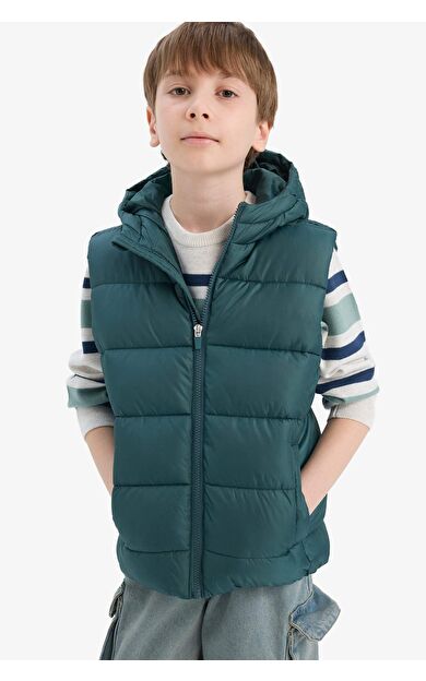 Erkek Çocuk Su İtici Kapüşonlu Yelek C4334A825AUGN155