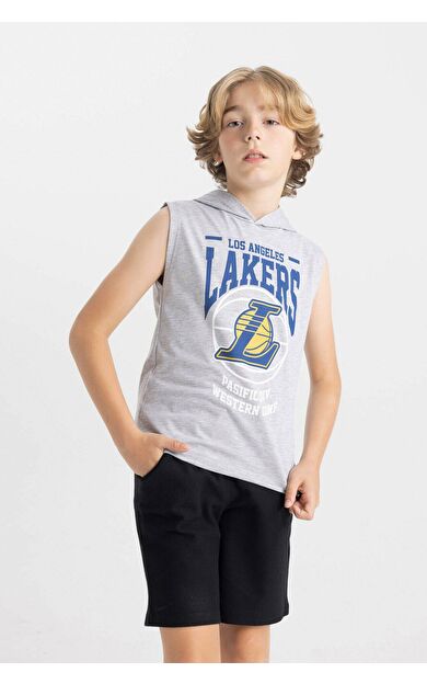DeFacto DeFactoFit Erkek Çocuk NBA Los Angeles Lakers Kapüşonlu Atlet