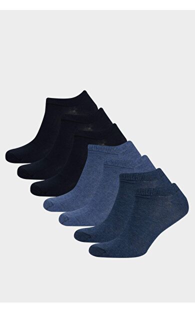 DeFacto Erkek 7'li Pamuklu Patik Çorap C4489AXNSNV2