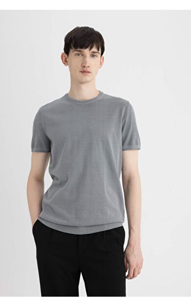 DeFacto Standart Fıt Kısa Kollu Triko Polo Tişört C4913AX24SMGR184