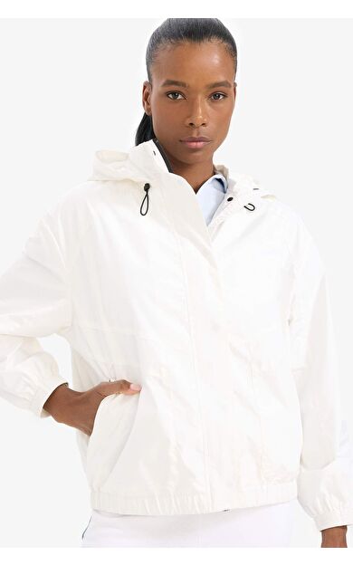 DeFactoFit Su İtici Regular Fit Kapüşonlu Yağmurluk C4949AX25AUWT80