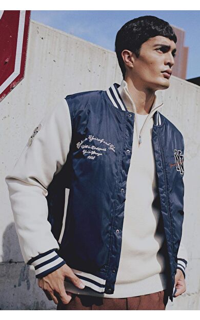 DeFacto Oversize Fit Kolej Yaka Bomber Mont