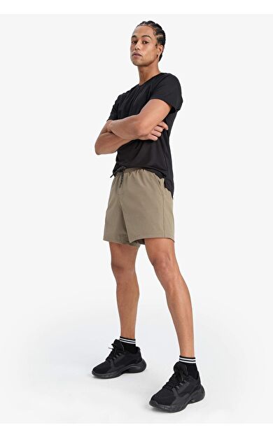 DeFactoFit Baskılı Esnek Dokulu Kısa Boy Sporcu Deniz Şortu C5138AX25HSKH474