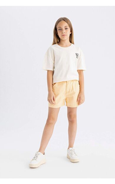 DeFactoFit Kız Çocuk Pamuklu Şort C5221A824SMYL188