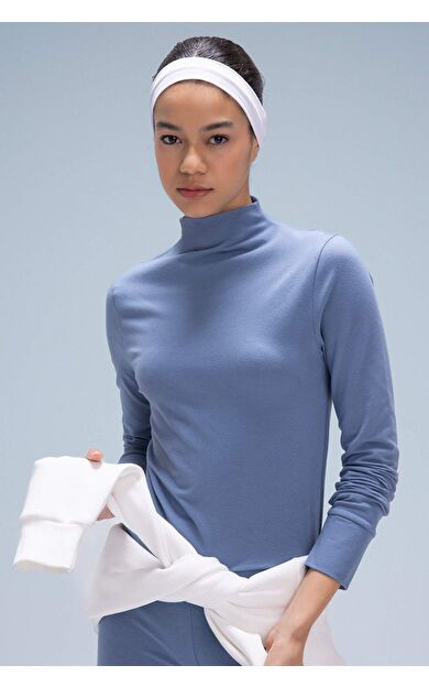 DeFacto Slim Fit Dik Yaka Uzun Kollu Tişört