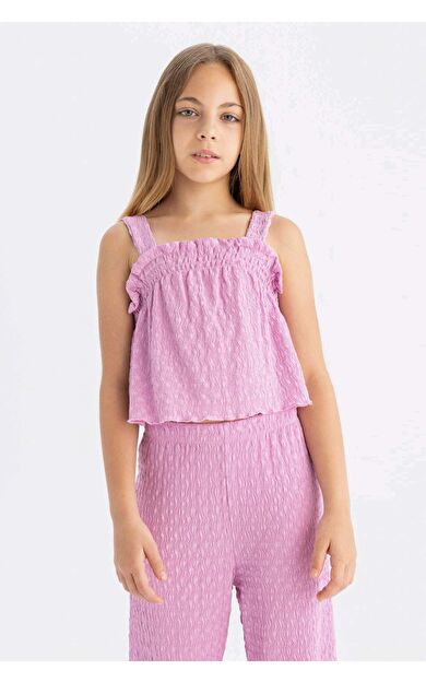 DeFactoFit Kız Çocuk Askılı Bluz