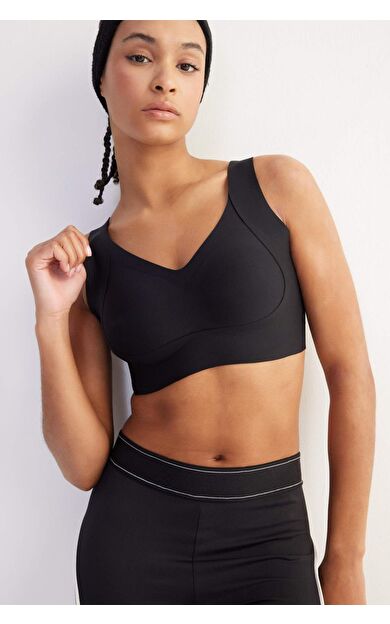 DeFactoFit V Yaka Ağır Kumaş Sporcu Bra C5296AX25SPBK81