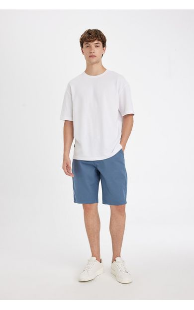 DeFacto Regular Fit Düz Paça Gabardin Bermuda C5397AX24SMIN242