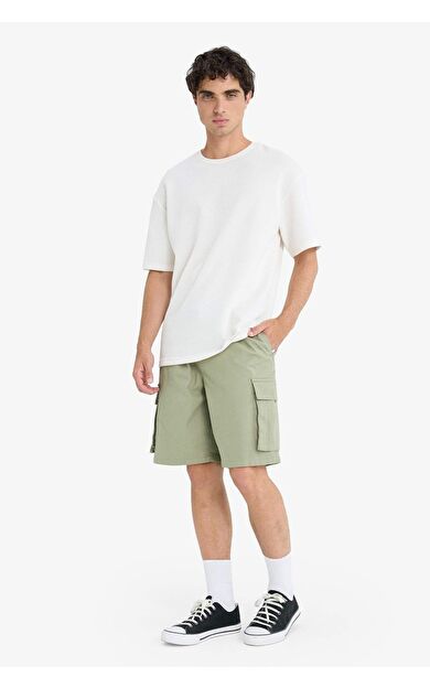 DeFacto Kargo Fit Gabardin Bermuda C5400AX25SMKH373
